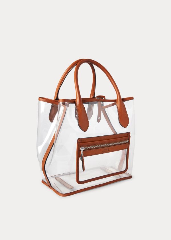 Polo Ralph Lauren Clear Medium Bellport Tote Bag Dame Danmark (WQCPZ5190)